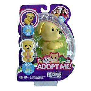 Fingerlings ADOPT ME Interactive Dog 40+ Sounds and Reactions Tan 5+ Years NEW